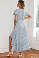 Robe Maxi Femme Champêtre Petite Fleur