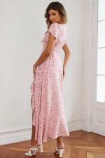 Robe Maxi Femme Champêtre Petite Fleur