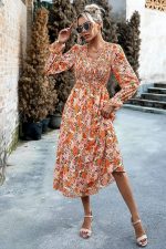 Robe Fleurs Longue Champêtre