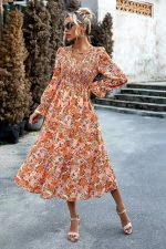 Robe Fleurs Longue Champêtre