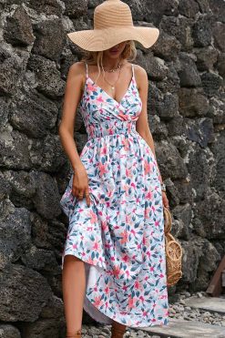 Robe Longue Imprime Champêtre