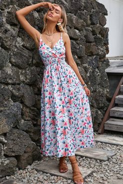 Robe Longue Imprime Champêtre