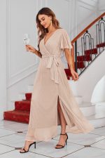 Robe Mariage Champêtre Manche Courte