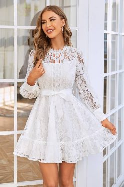 Robe Patineuse Dentelle Champêtre