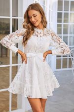 Robe Patineuse Dentelle Champêtre