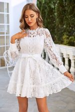 Robe Patineuse Dentelle Champêtre