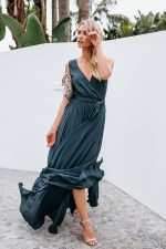 Robe Cache Coeur Longue Champêtre