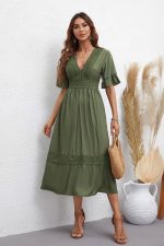 Robe Pour Mariage Champêtre Kaki
