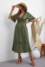 Robe Pour Mariage Champêtre Kaki