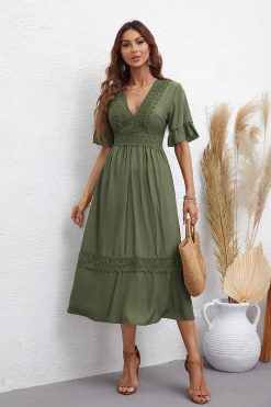 Robe Pour Mariage Champêtre Kaki