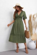 Robe Pour Mariage Champêtre Kaki