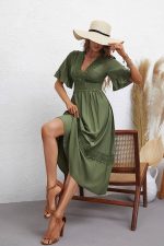 Robe Pour Mariage Champêtre Kaki