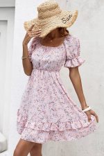 Robe Rose Pale Style Vintage Champêtre