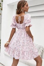Robe Rose Pale Style Vintage Champêtre