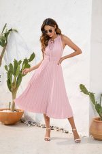 Robe Rose Poudre Mariage Champêtre