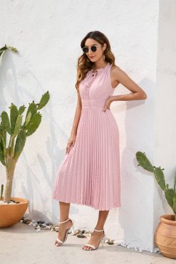 Robe Rose Poudre Mariage Champêtre