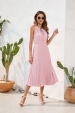 Robe Rose Poudre Mariage Champêtre