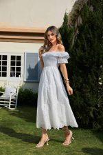 Robe Soirée Champêtre Blanche