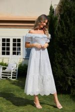 Robe Soirée Champêtre Blanche