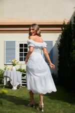 Robe Soirée Champêtre Blanche